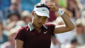 Emma Raducanu dumped out of Eastbourne as painful Maya Joint defeat leaves cloud hanging over Wimbledon hopes
