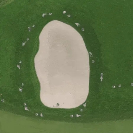 There's beauty in that bunker. (U.S. Open)