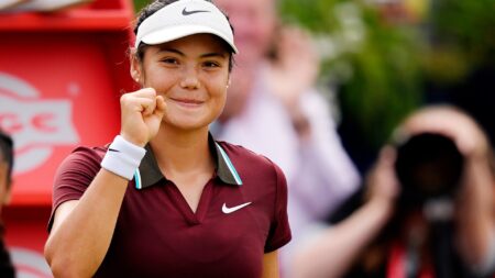 Emma Raducanu becomes British No1 for first time in two years after beating star who’s blind in one eye at Queen’s