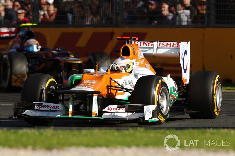 Paul di Resta dans la Force India VJM05 lors du GP d'Australie 2012.