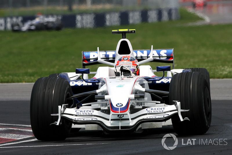 Robert Kubica dans la BMW Sauber F1.08 lors de sa victoire au GP du Canada 2008.
