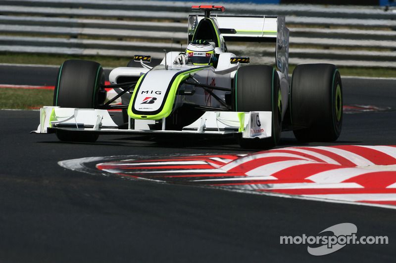 Jenson Button dans la Brawn GP en 2009.