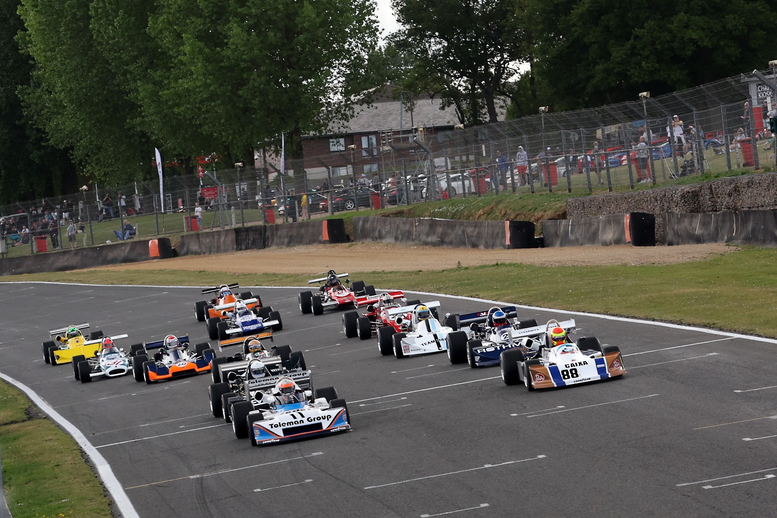 Charteris (l) and Lay took an F2 win apiece