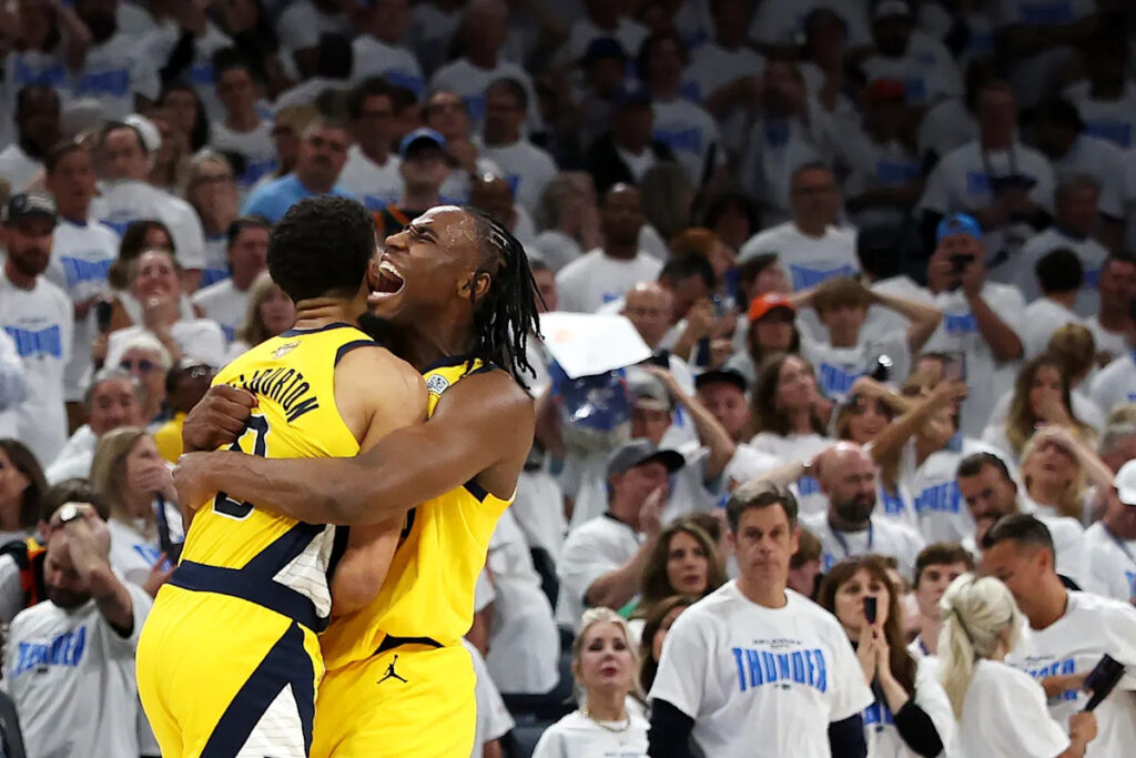 Pacers vs. Thunder: Caitlin Clark, Magic Johnson among the many stunned by Indiana’s NBA Finals Game 1 comeback