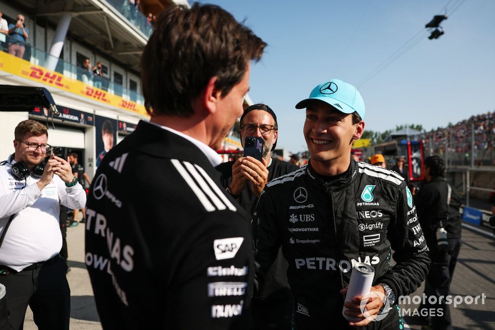 George Russell, Mercedes, Toto Wolff, Mercedes