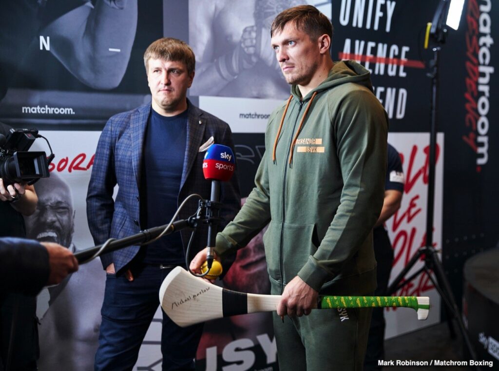 Usyk Parts Ways with Krassyuk —  Promoter Fallout Three Weeks Before Dubois Showdown