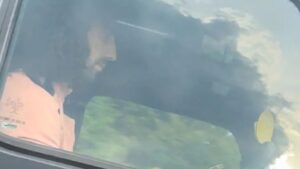 Moment Chelsea ace Marc Cucurella uses mobile while driving Mercedes G-wagon as he’s seen ‘veering across road’