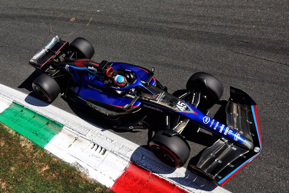 Nyck de Vries dans la Williams FW44, lorsqu'il a remplacé Alex Albon au GP d'Italie 2022.