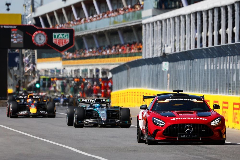 The FIA Safety Car on the field 