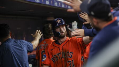 Astros rookie outfielder Jacob Melton sidelined with a sprained ankle