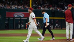 Diamondbacks ace Corbin Burnes leaves game against Nationals with elbow discomfort