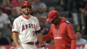 Angels’ Chris Taylor placed on injured list with broken left hand