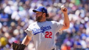 Dodgers right-hander Clayton Kershaw strikes out five, moves closer to 3,000 career strikeouts