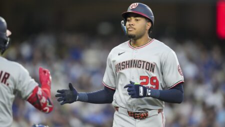 James Wood becomes first since Barry Bonds to be intentionally walked 4 times in a game