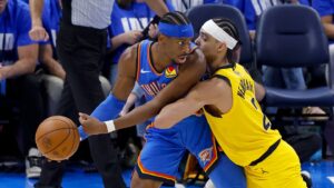 Shai Gilgeous-Alexander, Thunder bench ensure no Pacers comeback in Game 2, even series with 123-107 win