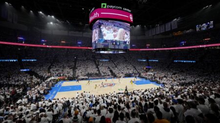 Adam Silver says Larry O’Brien Trophy logo could return to NBA Finals court in 2026