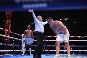 Frank Warren Backs Referee’s Stoppage in Wardley vs. Huni Fight
