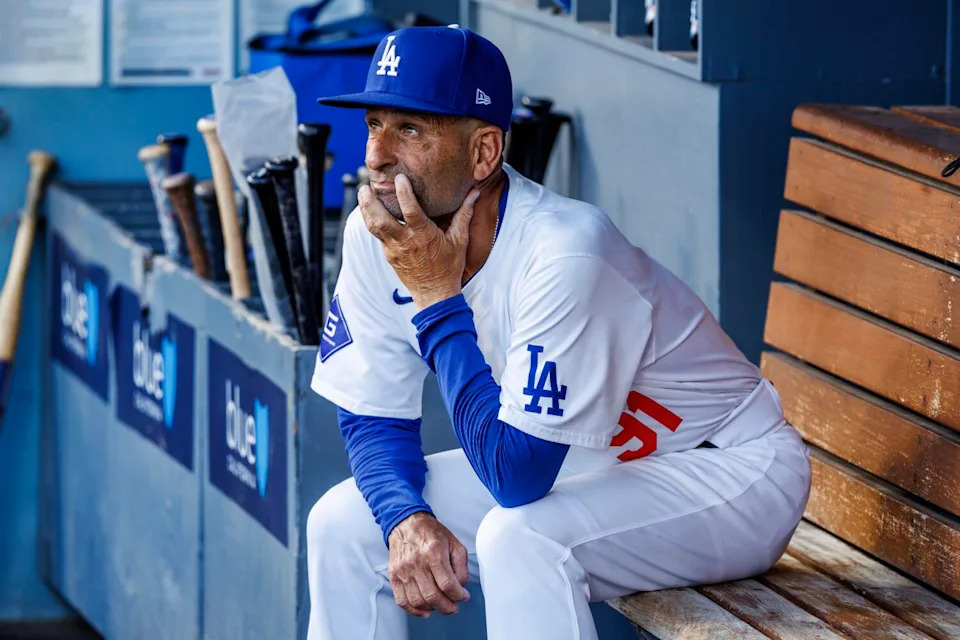 Dodgers third base coach Dino Ebel was the man of the moment at the All-Star Game.