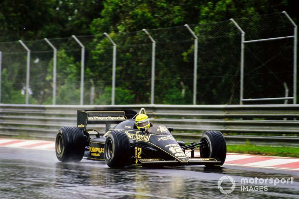 Senna became known as a wet weather master, but it wasn't always a strong suit