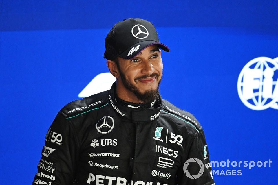 Lewis Hamilton, Mercedes-AMG F1 Team, in Parc Ferme after Qualifying