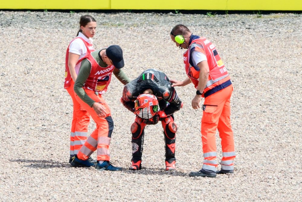 The MotoGP pack has another 12 months until it needs to face the daunting challenge of Sachsenring's Turn 1 again