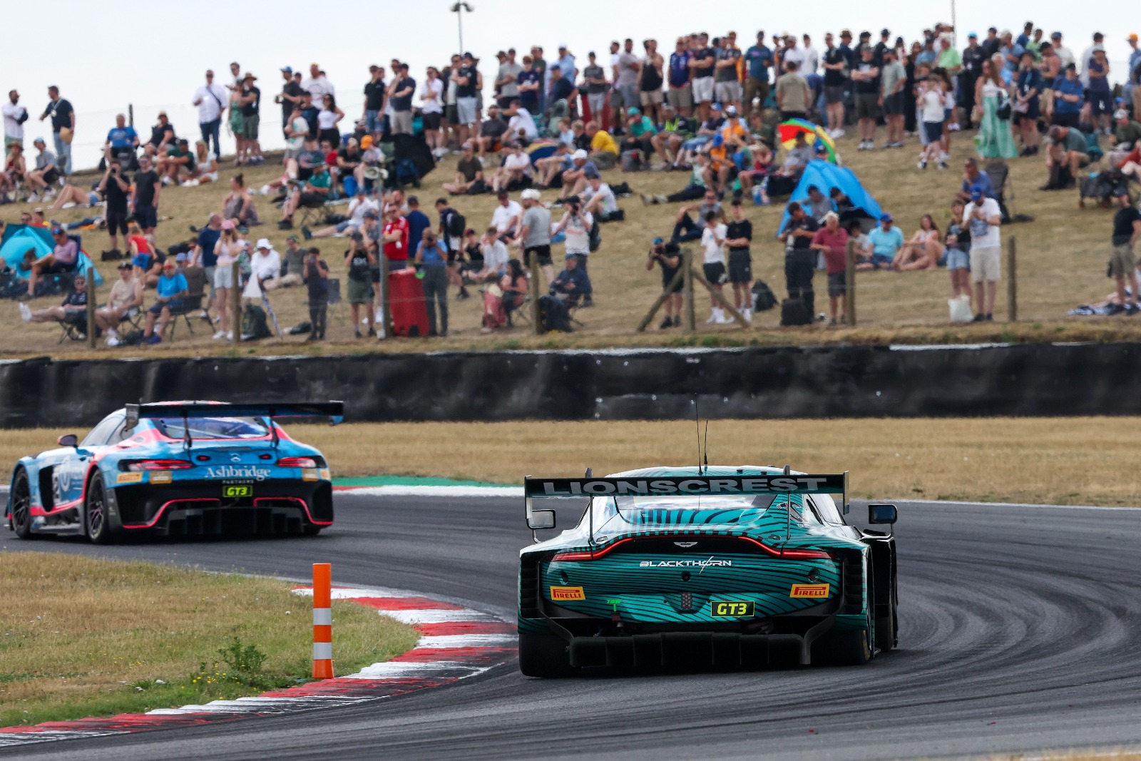 Petrobelli's Spa-winning Aston couldn't keep up with Mercedes in opener and was penalised in race two