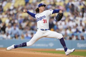 Dodgers are shut out by Brewers, but Tyler Glasnow shows signs of growth