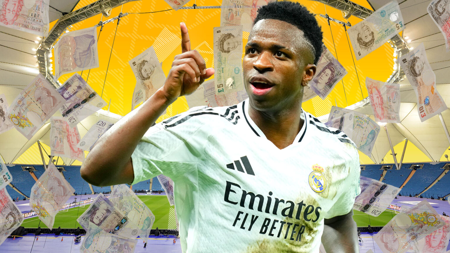 Saudi chiefs ‘consider world record £302MILLION transfer for Vinicius Jr’ with Real Madrid star offered £475k per DAY