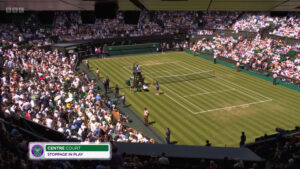 Wimbledon match suspended FOUR times on Centre Court due to medical emergency before Taylor Fritz bleeding and injured
