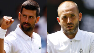 Dan Evans dumped out of Wimbledon by Novak Djokovic as his flawless record is broken