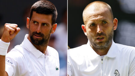 Dan Evans dumped out of Wimbledon by Novak Djokovic as his flawless record is broken