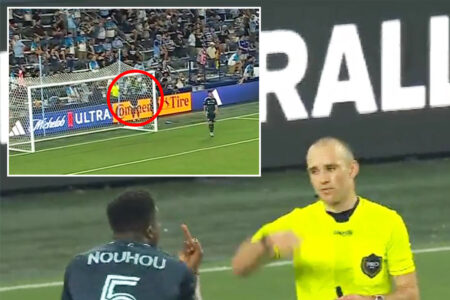 Footballer given straight red card for throwing ball at FAN before ‘sticking finger up at referee’
