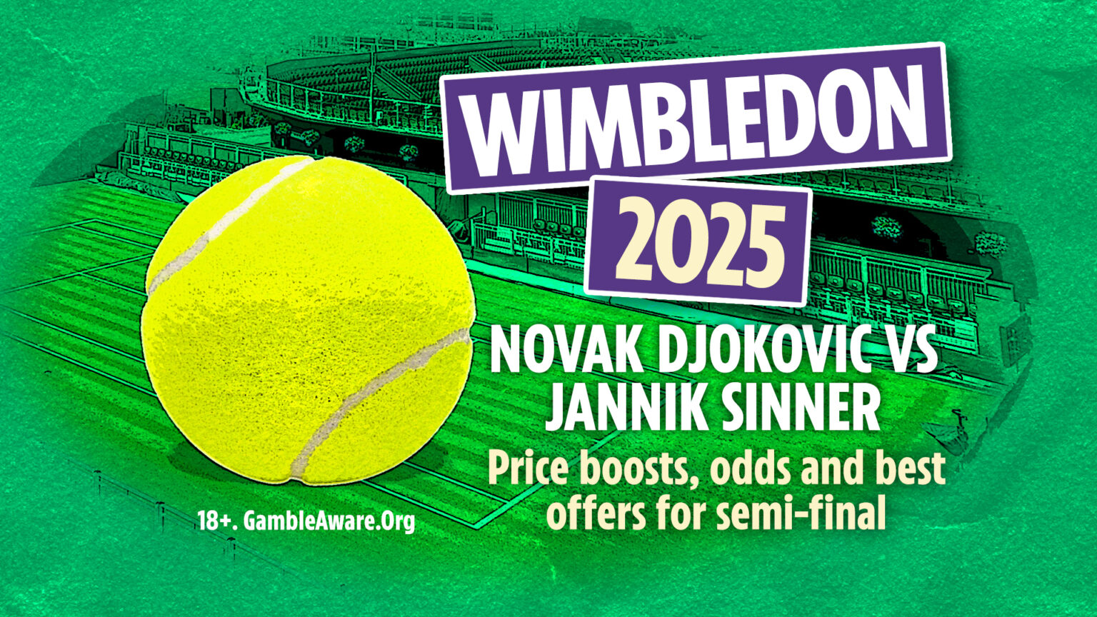 Novak Djokovic vs Jannik Sinner: Price boosts, odds and best offers for Wimbledon semi-final clash