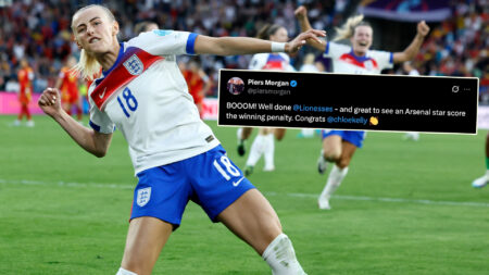 Piers Morgan and Jack Grealish lead celebrities hailing England’s Lionesses after incredible Euro 2025 triumph