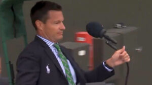 ‘Favourite part of Wimbledon,’ say fans as umpire is wheeled away ‘like piece of furniture’ when rain hits