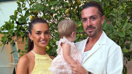 Jack Grealish shares sweet holiday snaps as girlfriend Sasha Attwood stuns in a yellow maxi dress with their baby