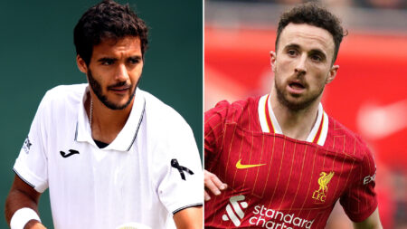 Wimbledon star wears black ribbon in poignant tribute to Diogo Jota as SW19 chiefs relax strict dress code