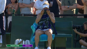 Wimbledon star bursts in to tears as she suffers shock 6-0 6-0 defeat in first round