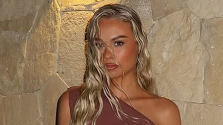 Cole Palmer’s girlfriend Connie Grace sizzles in cut-out dress in Miami as Chelsea star plays at Club World Cup
