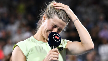 Eugenie Bouchard breaks down in tears as former Wimbledon runner-up officially retires after losing final match