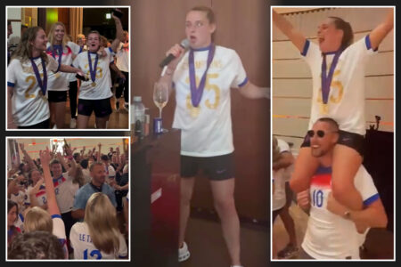 Inside Lionesses’ boozy Euro 2025 celebrations as stars sing karaoke until 4am after pizza and beers with loved ones