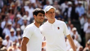 Why are there no line judges at Wimbledon final and what is electronic line calling?