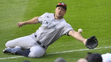 Yankees' Giancarlo Stanton ready to return to outfield when needed after Aaron Judge injury