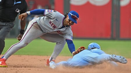 Royals frustrated after crucial overturn on Bobby Witt Jr.'s eighth inning stolen base vs. Mets: ‘It was a joke’