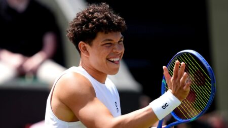 Wimbledon star wins in just 70 SECONDS before issuing apology to fans