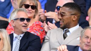 Gary Lineker reveals awkward interaction with Anthony Joshua at Wimbledon that left him very uncomfortable