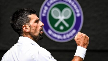 Novak Djokovic comes through tough test against Katie Boulter’s fiance Alex de Minaur to reach Wimbledon quarter-final
