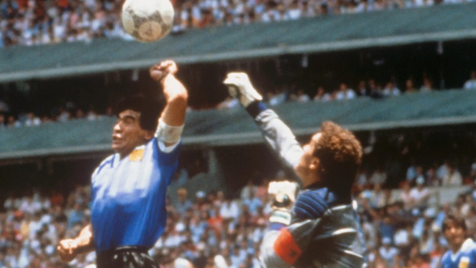 Infamous ‘Hand of God’ shirt from England clash with Maradona up for auction for £300k along with Pele World Cup medal