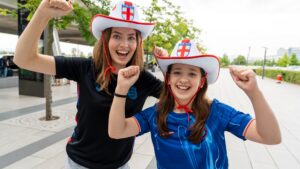 Lionesses’ fans flock to Basel to cheer on team in Euros final – as pubs prepare for bumper day