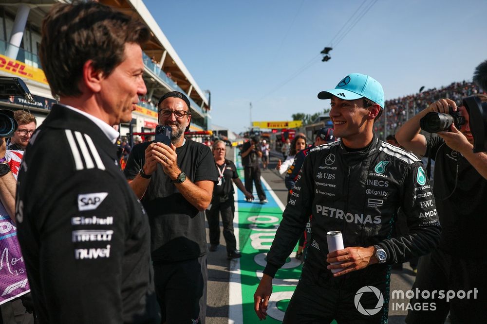 George Russell, Mercedes, Toto Wolff, Mercedes